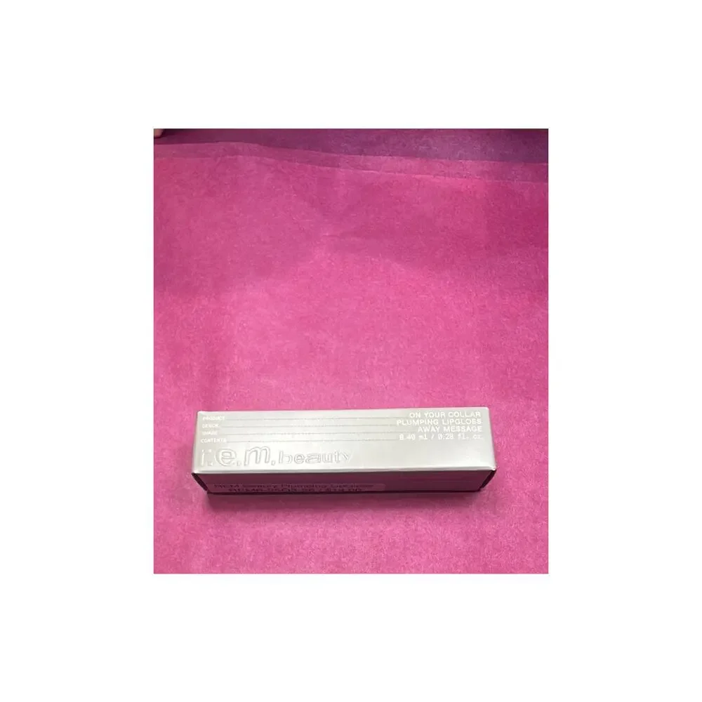 R.E.M. Beauty On Your Collar Plumping LipGloss Away Message BNIB NWT